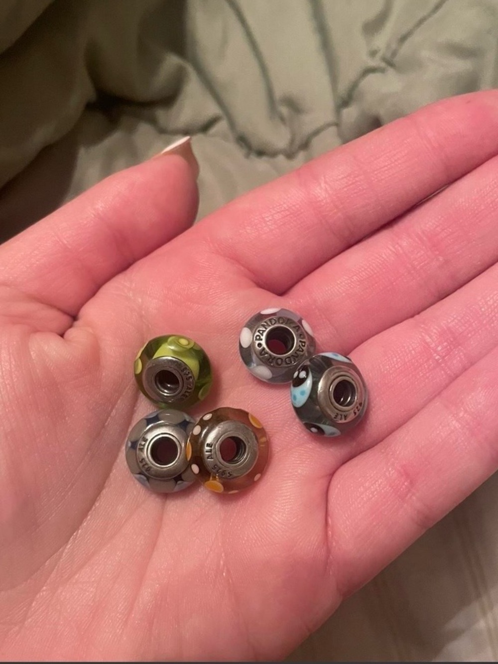 Glass Charm Beads - Multicolor